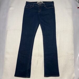 Abercrombie & Fitch Womens 8L Dark Wash Bootcut Jeans W29 L35 Blue Denim- Tall